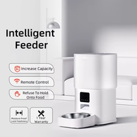 Mangeoire Elecpet pour animaux de compagnie à double bol automatique 6L 6L Mangeoire automatique pour chiens Mangeoire intelligente pour animaux de compagnie avec contrôle par application pour chats et chiens