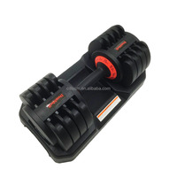 Équipement de musculation à domicile de haute qualité, haltères réglables à ajustement rapide, accessoires de gym/fitness