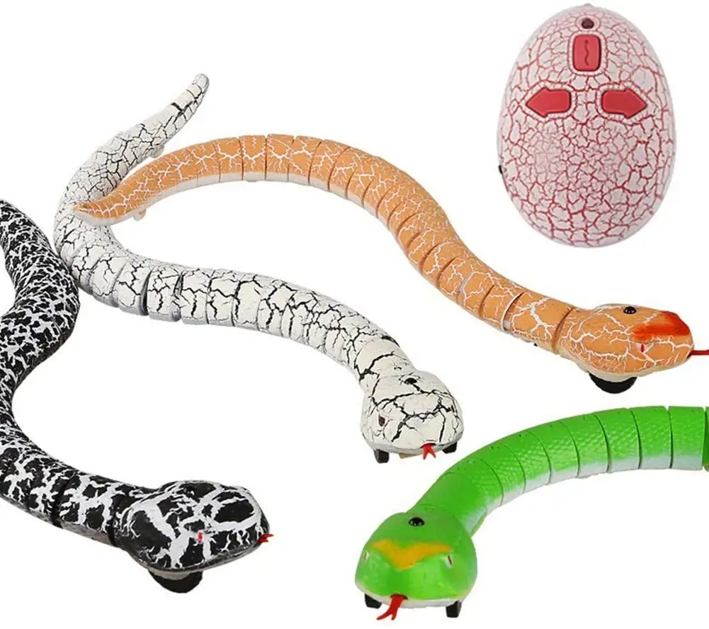 Реалистичная игрушка Змея с дистанционным управлением в виде животного с инфракрасным пультом дистанционного управления в форме яйца