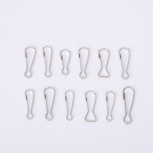 Hebilla de metal con clip en forma de 8, duradera, para llavero, accesorio DIY para campanas - Product Image 3