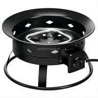 Brûleur de foyer extérieur sans fumée au gaz naturel pour patio, avec anneau en acier inoxydable, modèle Garife GM6501
