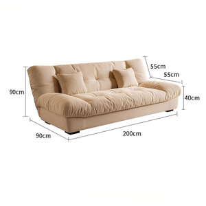<span class=keywords><strong>Canapé</strong></span>-lit <span class=keywords><strong>convertible</strong></span> en tissu pour 2 personnes, cadre en bois, fonction inclinable, pour chambre à coucher, école, salle à manger, hôtel, centre commercial - Product Image 5