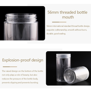 1Oz 4Oz 6Oz 8Oz 100Ml 150M 200Ml Rõ Ràng Bột Nhựa Kem Jar Thức Ăn Vật Nuôi Mật Ong Lọ Chà Cơ Thể Bơ Container Jar Có Nắp Đậy - Product Image 4