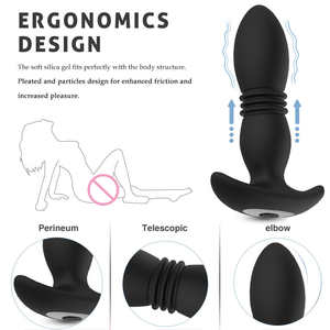 Juguete Sexual Anal <span class=keywords><strong>de</strong></span> Silicona al por Mayor, Vibrador con Electroestimulación para Estimulación Anal y Masajes - Product Image 6