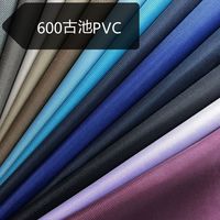 Tissu de revêtement PVC 600D FDY guchi pour sacs à dos, bagages de tente