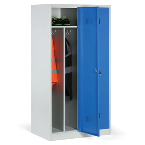 Casier à vêtements de travail à <span class=keywords><strong>2</strong></span> portes avec cloison verticale Armoire sanitaire pour séparer les vêtements propres et sales - Product Image 1