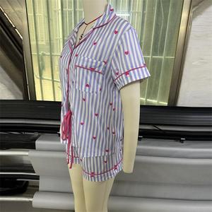 <span class=keywords><strong>Set</strong></span> pigiama con stampa personalizzata abbigliamento da notte carino da donna <span class=keywords><strong>Set</strong></span> abbigliamento da casa elegante da donna - Product Image 4