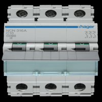Interruptor Automático Tripolar PLC Hasuitable para 16 Curvas C 10kA, Modelo NCN316A 461582, Directo de Fábrica