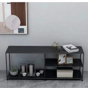 Gabinete de <span class=keywords><strong>TV</strong></span> de arte del hierro simple nórdico Kinno ultrafino <span class=keywords><strong>y</strong></span> alto apartamento pequeño piso de dormitorio de lujo gabinete estrecho personalización - Product Image 5