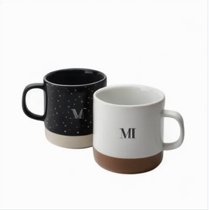 <span class=keywords><strong>Tazas</strong></span> de Cerámica Minimalistas de Alta Calidad, Diseño de Puntos Estrellados con Acabado Bicolor, <span class=keywords><strong>Tazas</strong></span> de Café, <span class=keywords><strong>Tazas</strong></span> Promocionales con Impresión de Logotipo - Product Image 1