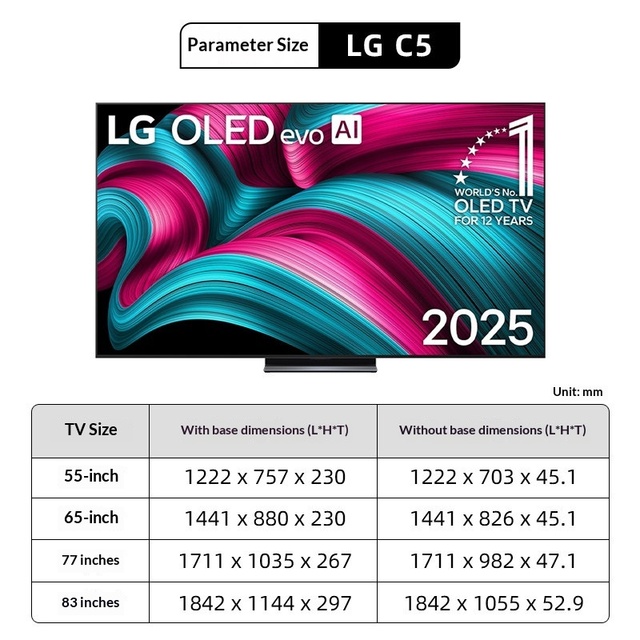 LG OLED65C5PCA 65-inch OLED Wall-Mounted Full-Screen High-Brush HD Gaming TV Made in China