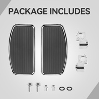 Repose-pieds avant chromés personnalisés avec bande décorative pour Indian Scout Sixty Bobber 2015-2025, accessoires pour repose-pieds de conducteur