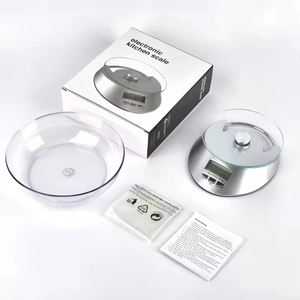 เครื่องชั่งดิจิตอลอเนกประสงค์ 5 กก. สำหรับชั่งเนย ผลิตภัณฑ์นม และวัตถุดิบทำขนม พร้อมโถแก้ว ขายดี - Product Image 3