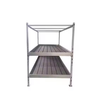 Banc roulant multi-niveaux mobile pour hydroponie de plantes de tomates, système de refoulement et d'irrigation par flux et reflux (ABS)