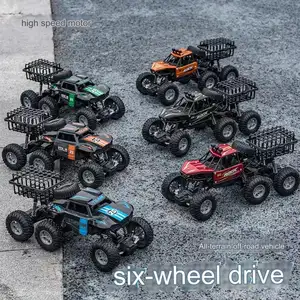 מכונית חדשה עם שלט רחוק של שישה גלגלים עם הנעה לארבעה גלגלים במהירות גבוהה סחף חשמלי מכונית מירוץ צעצוע לילדים מטפסים