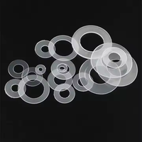 Rondelle plate en plastique nylon blanche bon marché personnalisée Offre Spéciale DIN125 M8 M10 PTFE POM Rondelle plate en plastique