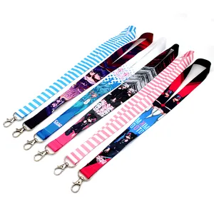 Best Quality Volume Manufacture Universal Custom Adjustable Cell Phone Key Ring RPET Lanyard