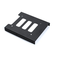 Soporte de Montaje para Disco Duro SSD de Metal Negro de 2.5-3.5 Pulgadas
