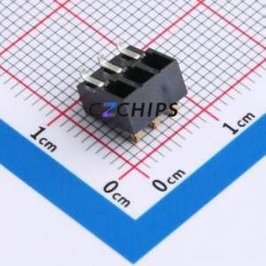 GT-BTP25003-0750A-002A Blade/Spring Contact Battery Connector SMD,P=2.5mm Connector Spring Contact Type 2.5mm 3P Horizontal - Product Image 2