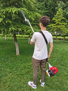 Taille-haie à lame unique 2 temps de haute qualité, coupe-herbe à longue perche, tondeuse à gazon à essence, débroussailleuse efficace pour le bricolage - Product Image 3