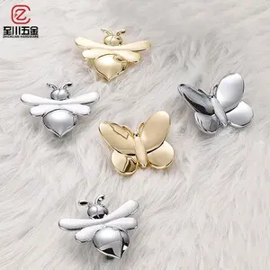 Abeille papillon forme commode boutons populaire armoire tirer poignée 2023 nouveau Zinc enfant chambre tiroir poignée