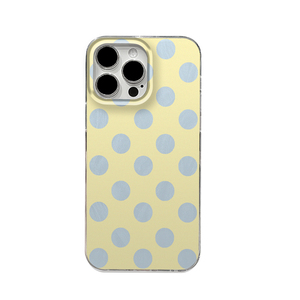 Custodia Trasparente in TPU con Motivo a Pois Gialli e Blu, <span class=keywords><strong>Cover</strong></span> Morbida Opaca Minimalista per <span class=keywords><strong>iPhone</strong></span> 17 16 15 14 13 <span class=keywords><strong>Pro</strong></span> Max - Product Image 6