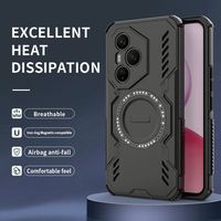 Nouvelle coque de téléphone de luxe en TPU+PC avec protection contre les chocs, dissipation de la chaleur, charge magnétique sans fil pour Honor 200/400/400 Pro 17/16/15 Pro