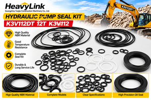 Kit de sellos para bomba hidráulica K3V112DT 12T K3V1112, juego de reparación de sellos de aceite para excavadora, piezas de junta NBR - Product Image 5