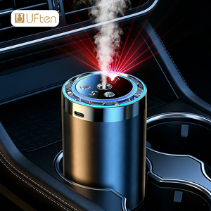 Diffuseur d'huile parfumée intelligent pour voiture haut de gamme 50 ml, lumière rouge étoile fantaisie, démarrage/arrêt automatique, désodorisant d'air pour voiture, lumière d'ambiance - Product Image 1