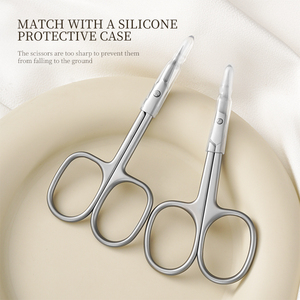 네일 살롱 미용 도구용 날카로운 팁과 스트레이트 블레이드가 있는 제조업체의 스테인리스 스틸 매니큐어 큐티클 가위 - Product Image 5