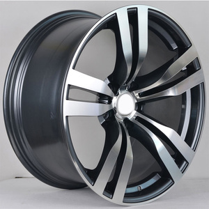 Rines de Auto de 20 Pulgadas 5x120 5 Orificios Negros Simples de Cinco Radios de Aleación Fundida Aptos para <span class=keywords><strong>BMW</strong></span> - Product Image 1