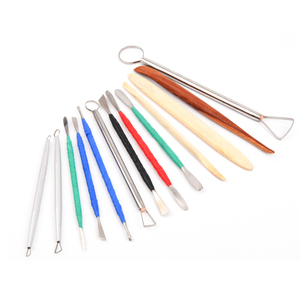 Pottery Art DIY <b>Tool</b> 13 Pcs Pottery Clay Carving Cutter Ceramic Modelling Sculpting <b>Tool</b> Sets Clay Ceramic Knife - Product Image 1