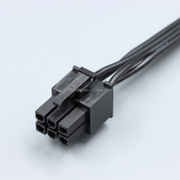 Cable divisor de fuente de alimentación de 6 pines a 4 pines grandes, totalmente modular, 1 a 4, para la serie RM X, paquete de 4, 750 mm, cable de alimentación para PC, OEM