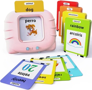 Lapare Español e Inglés Bilingüe <span class=keywords><strong>Audible</strong></span> Tarjetas Flash Juguete con Música para niños - Product Image 1