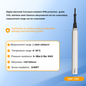 Sonde de potentiel d'oxydoréduction pour l'aquaculture, électrode de mesure <span class=keywords><strong>redox</strong></span> RS485 4-20mA -2000mV 2000mV, capteur ORP numérique - Product Image 2