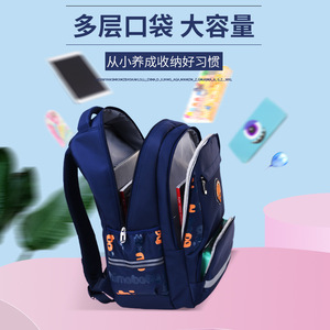 <b>Student</b> <b>Backpack</b> 18 In Lightweight Large Capacity For Boys School Education Letter Pattern - Product Image 2