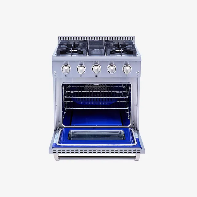 Hyxion-electrodomésticos de cocina, horno de pan de gas con luz LED azul, eléctrico para el hogar, horno de fuego de madera, en venta