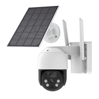 Vente chaude 4MP Sécurité Extérieure Caméra Solaire Télécommande Pleine Couleur Vision Nocturne Détection De Mouvement Carte SD Stockage De Données