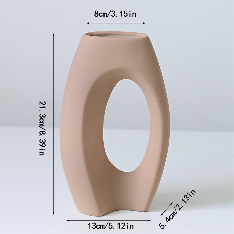 Vase marron Wanru