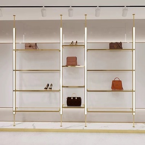 Espositore da Parete Illuminato <span class=keywords><strong>di</strong></span> Lusso per Borse, Scaffali per Esposizione <span class=keywords><strong>di</strong></span> Borse e <span class=keywords><strong>Scarpe</strong></span>, Design e <span class=keywords><strong>Arredamento</strong></span> per Negozi - Product Image 1