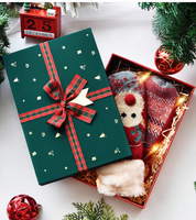 Boîtes cadeaux de Noël de luxe, logo personnalisé, haute qualité, cadeaux de fêtes, écologiques, pelliculage mat, papier kraft, emballage réutilisable