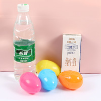 Œuf de Pâques remplissable de 8 cm, œuf torsadé en plastique ouvrable, décoration de fête de Pâques pour la maternelle, œuf de chasseur ovale coloré de Pâques