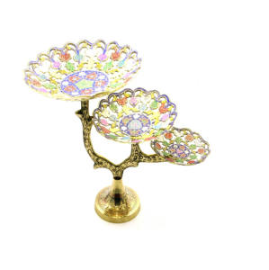 Tazón de fruta de latón de buena calidad, juego de cuatro cuencos de Metal hechos a mano indios con acabado dorado - Product Image 4