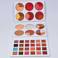Palette d'ombres à paupières mat 36 couleurs Blush Highlighter Book Palette Shiny Sequins Eye Shadow Makeup