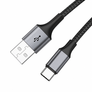 Cavo USB-A a USB-C 3A ad Alta Velocità, Guscio in Lega Resistente, Nylon Anti-Groviglio, Tipo-C Durevole per Sincronizzazione e Ricarica, USB-A 60W 6.6Ft - Product Image 1