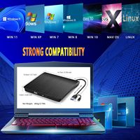 Yüksek hızlı harici Blu Ray DVD sürücü taşınabilir USB 3.0 CD 3D Blu-Ray oynatıcı brülör BD-ROM okuyucu Mac Windows 10 dizüstü PC için