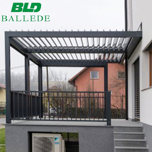 Pérgola <span class=keywords><strong>de</strong></span> Aluminio Bioclimática <span class=keywords><strong>de</strong></span> 5x7 para Jardín Exterior, Resistente a la Lluvia, <span class=keywords><strong>de</strong></span> <span class=keywords><strong>Hierro</strong></span> <span class=keywords><strong>Forjado</strong></span> - Product Image 6