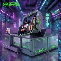 Simulateur VR avec chaise rotative à 360°, machine de jeu d'arcade VR, réalité virtuelle pour 2 joueurs, pour parc d'attractions commercial en intérieur