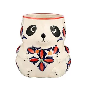 Mug Keramik Pesta Hawaii Banyak Gaya Hawaii Tiki Mug Keramik Hewan Panda Mug 480Ml