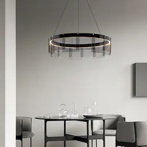 Luminária pendente moderna e minimalista de alumínio para sala de estar, artesanal, personalidade pós-moderna, restaurante criativo nórdico